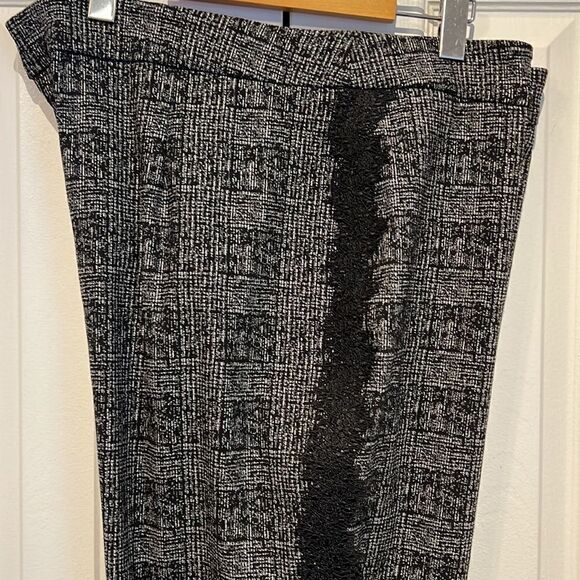 Frank Lyman Black, Grey ,Silver Straight Leg Pants Size 22 NWT - Picture 11 of 14